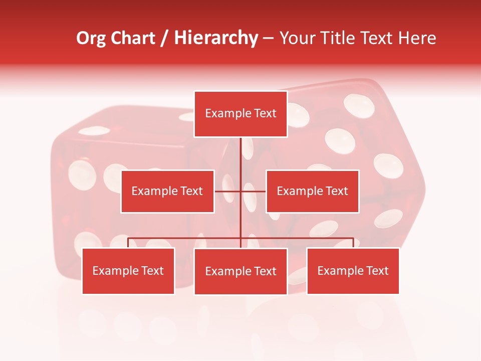Spinning Die Red PowerPoint Template