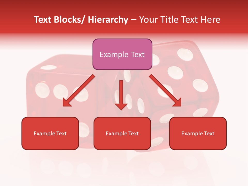 Spinning Die Red PowerPoint Template