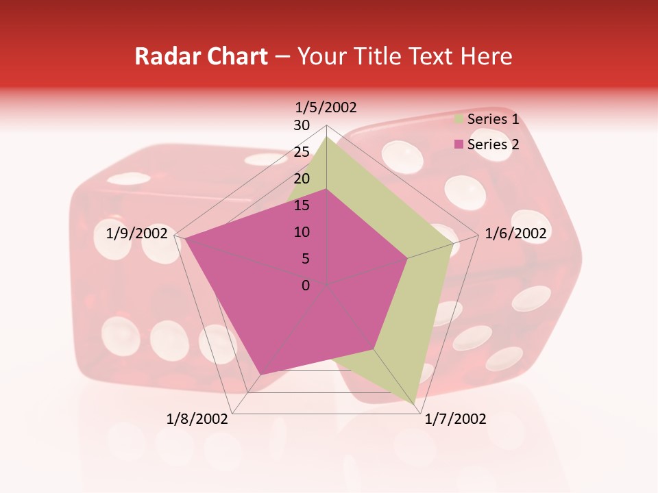 Spinning Die Red PowerPoint Template