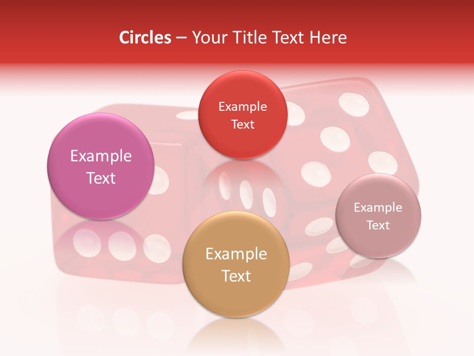 Spinning Die Red PowerPoint Template