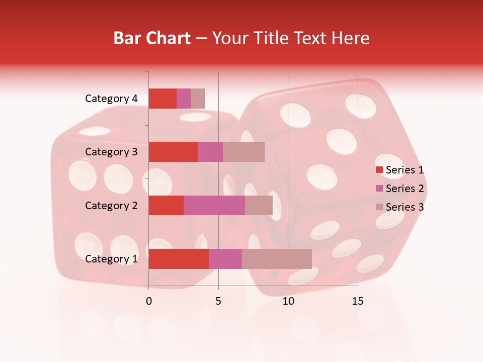 Spinning Die Red PowerPoint Template