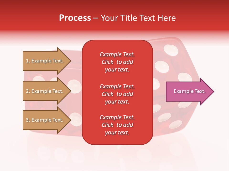 Spinning Die Red PowerPoint Template