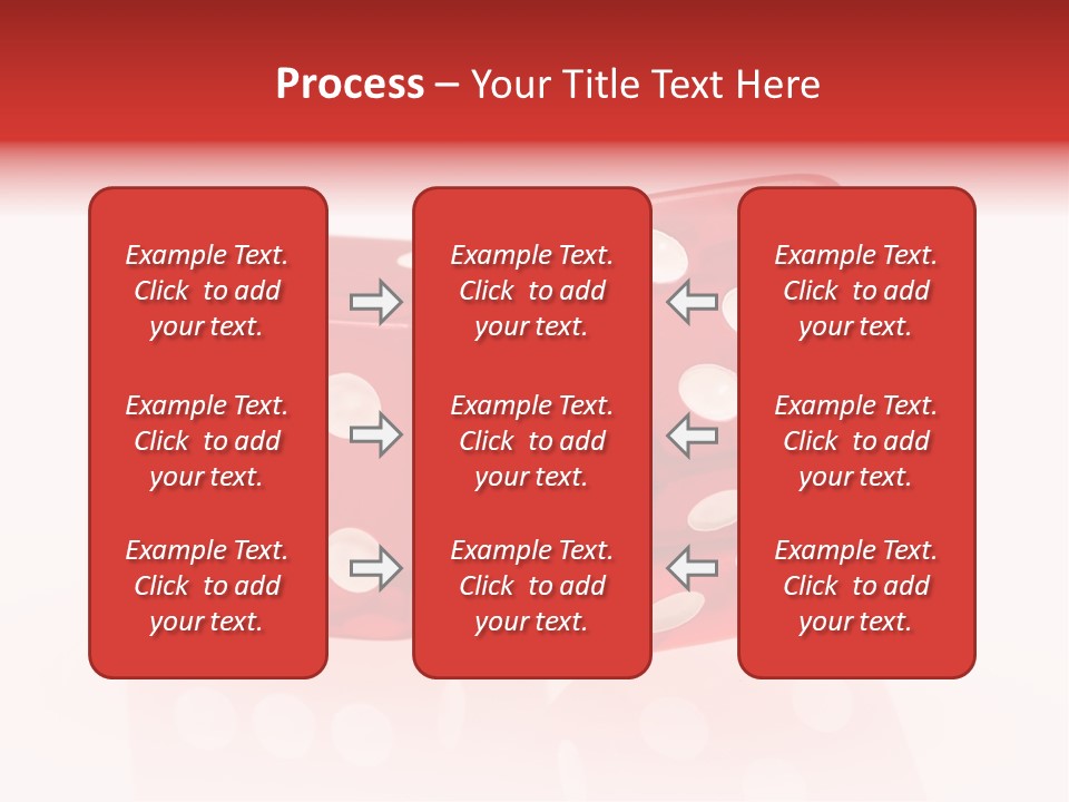 Spinning Die Red PowerPoint Template