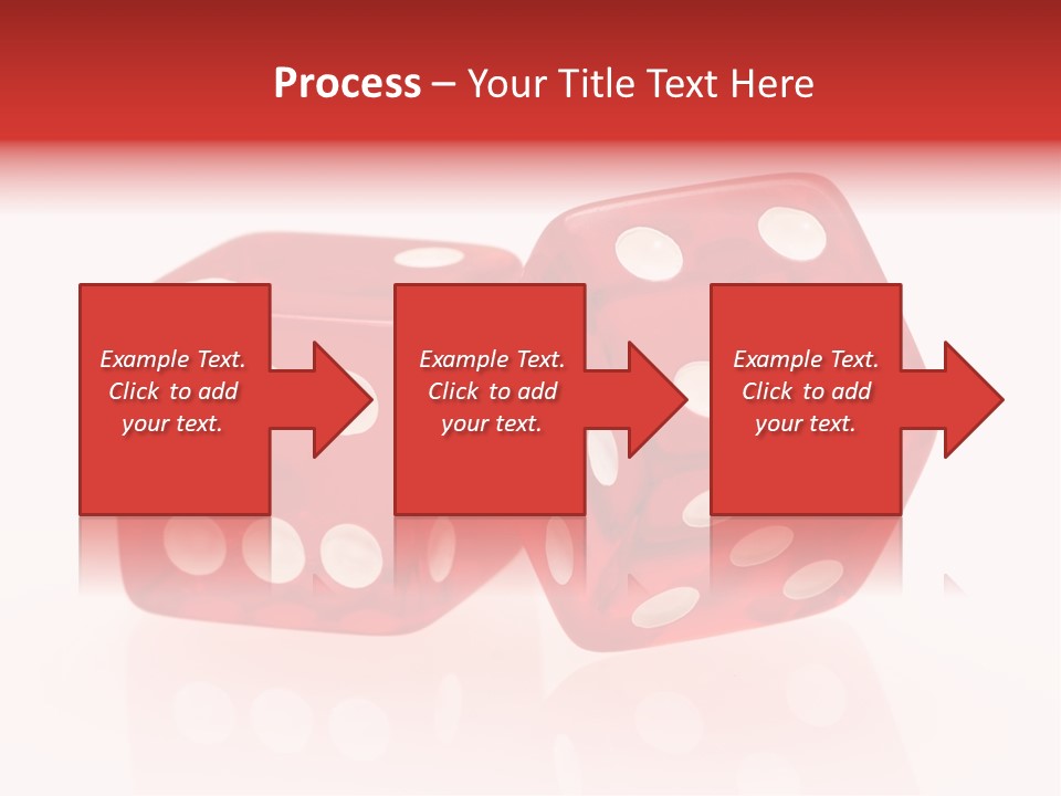 Spinning Die Red PowerPoint Template