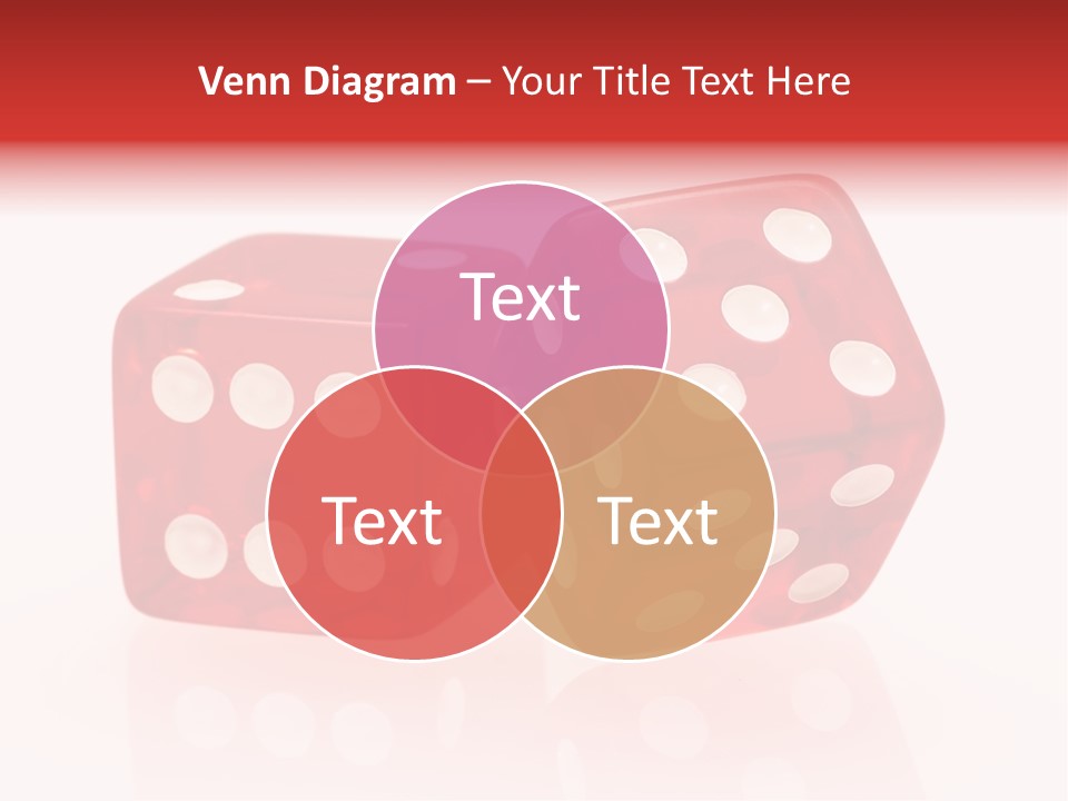 Spinning Die Red PowerPoint Template