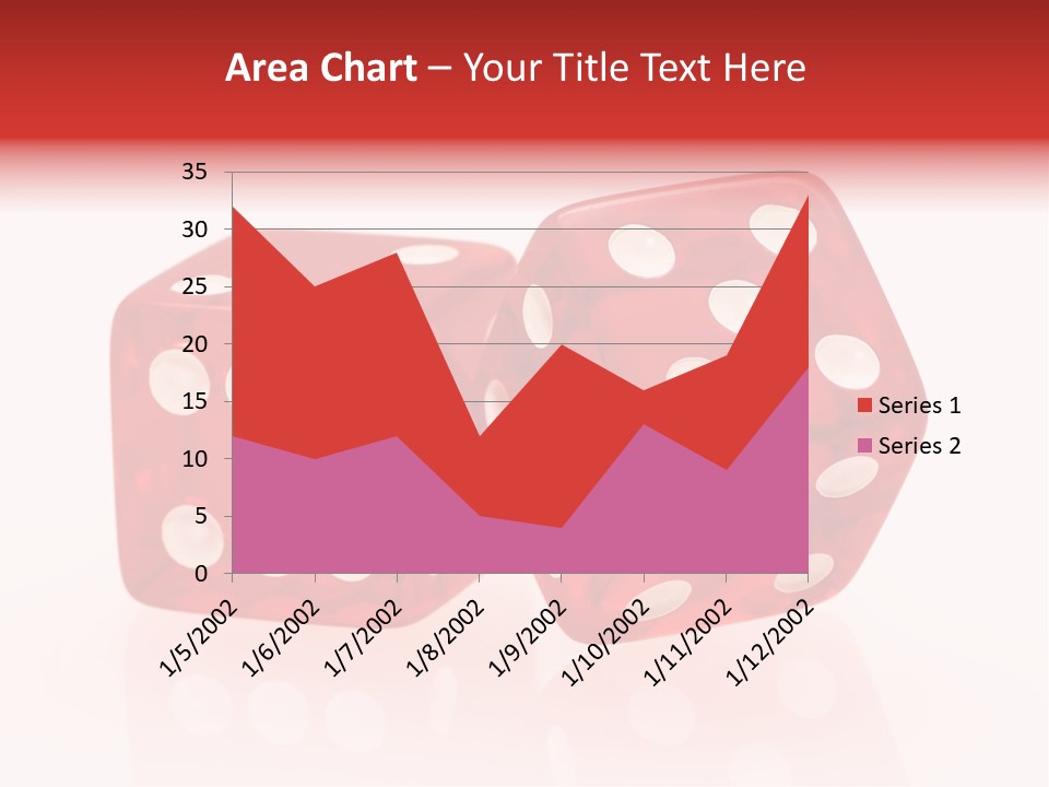 Spinning Die Red PowerPoint Template