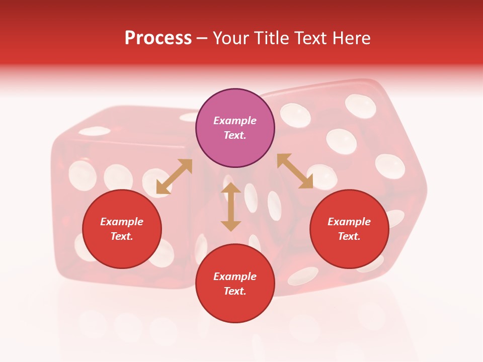 Spinning Die Red PowerPoint Template