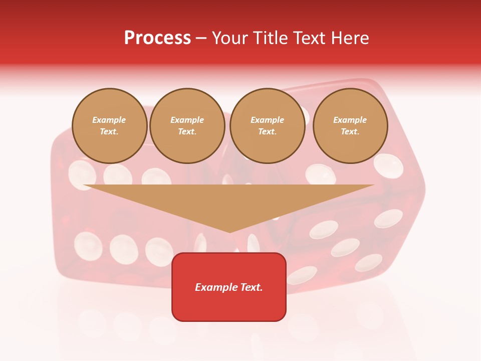 Spinning Die Red PowerPoint Template