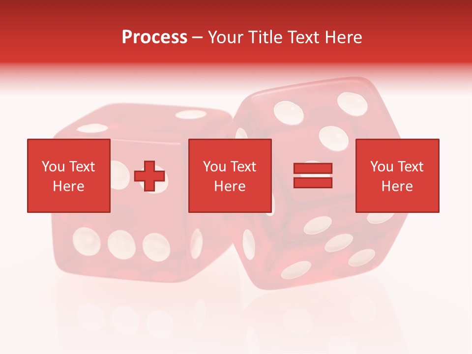 Spinning Die Red PowerPoint Template