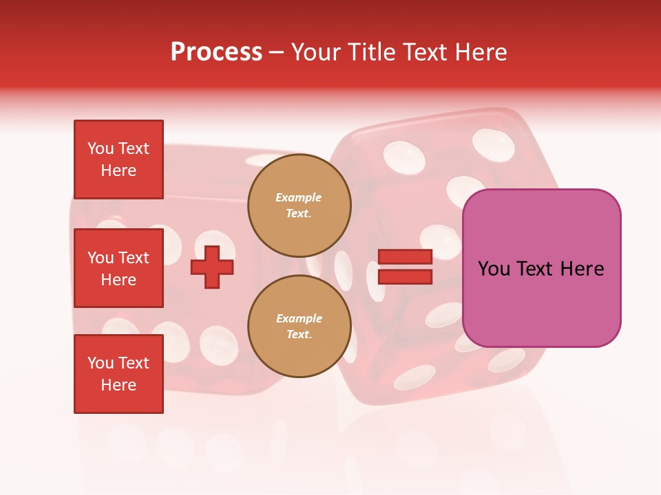 Spinning Die Red PowerPoint Template