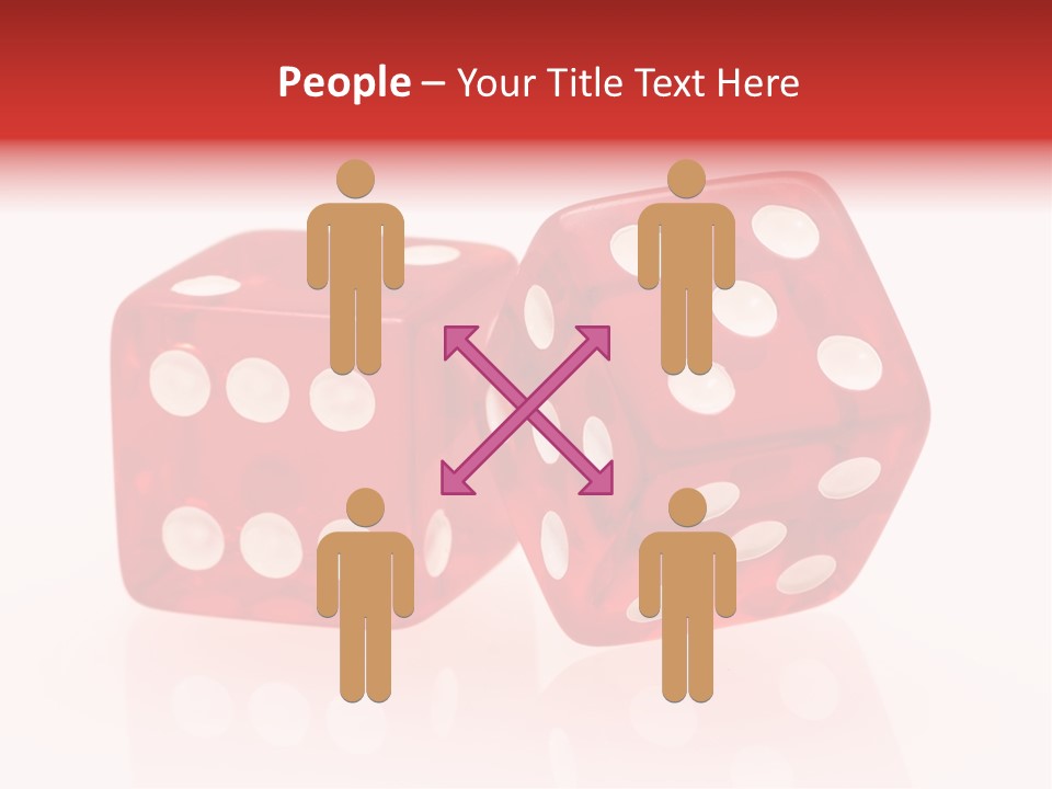 Spinning Die Red PowerPoint Template