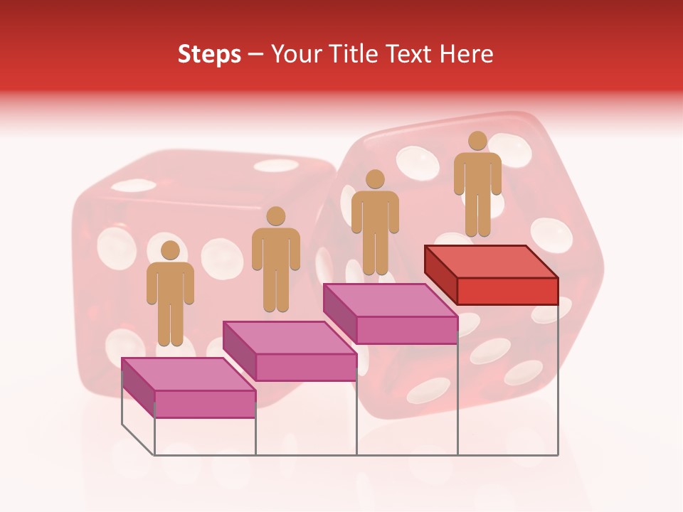 Spinning Die Red PowerPoint Template