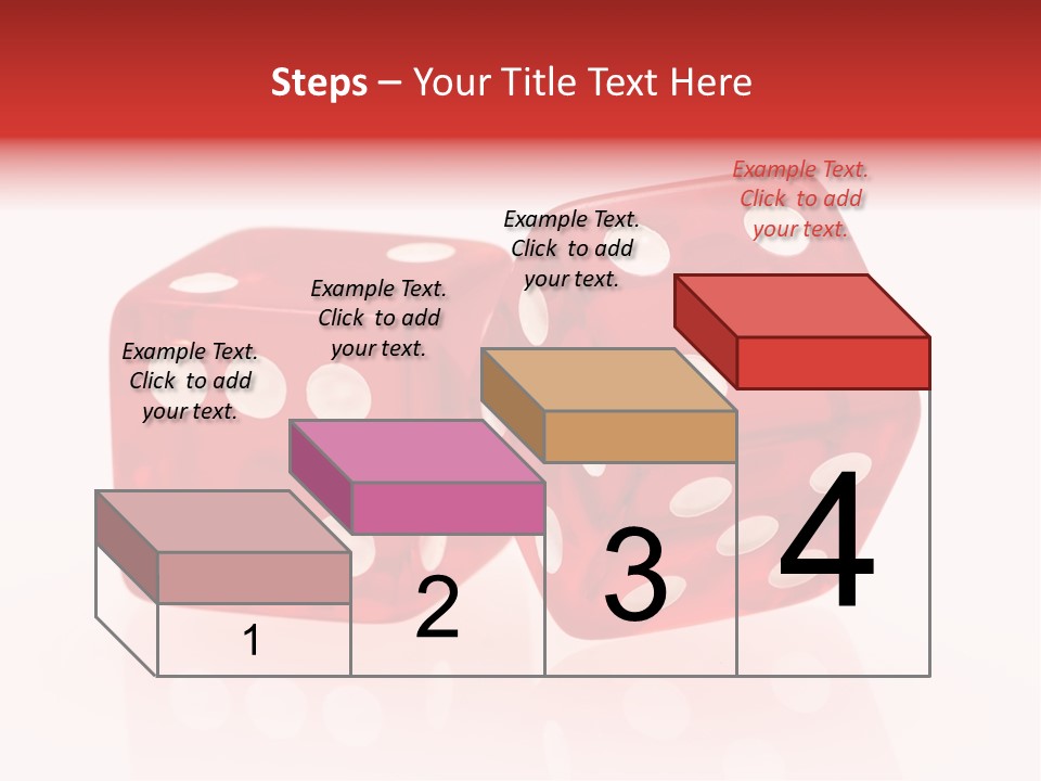 Spinning Die Red PowerPoint Template
