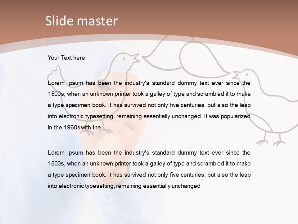 White Speak Marketing PowerPoint Template