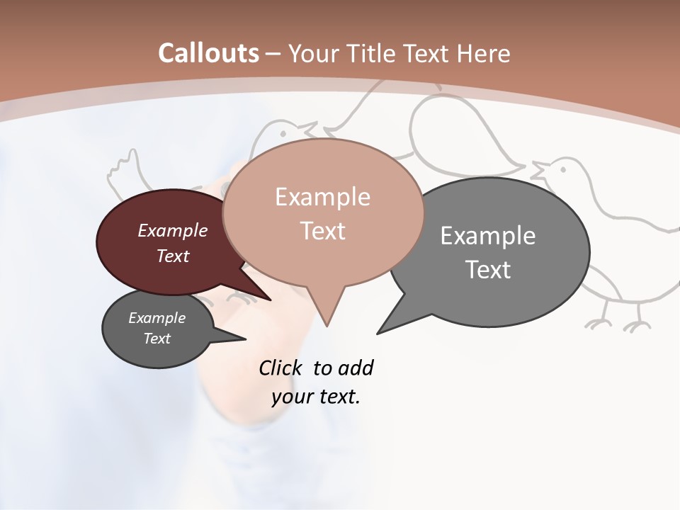 White Speak Marketing PowerPoint Template