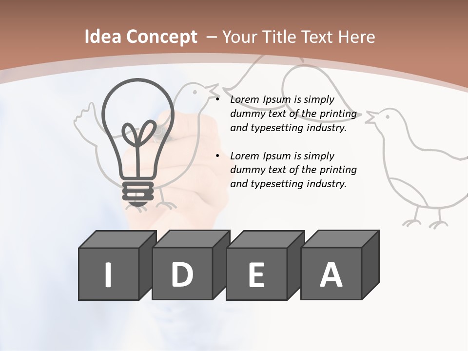 White Speak Marketing PowerPoint Template
