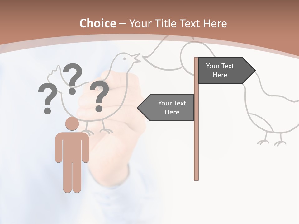 White Speak Marketing PowerPoint Template