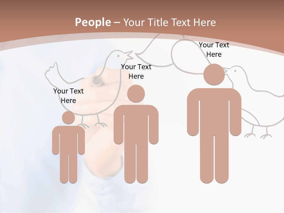 White Speak Marketing PowerPoint Template