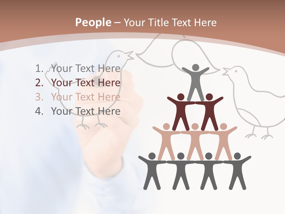 White Speak Marketing PowerPoint Template