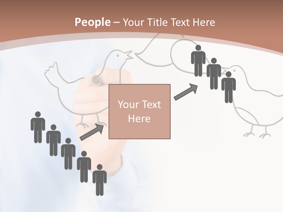 White Speak Marketing PowerPoint Template