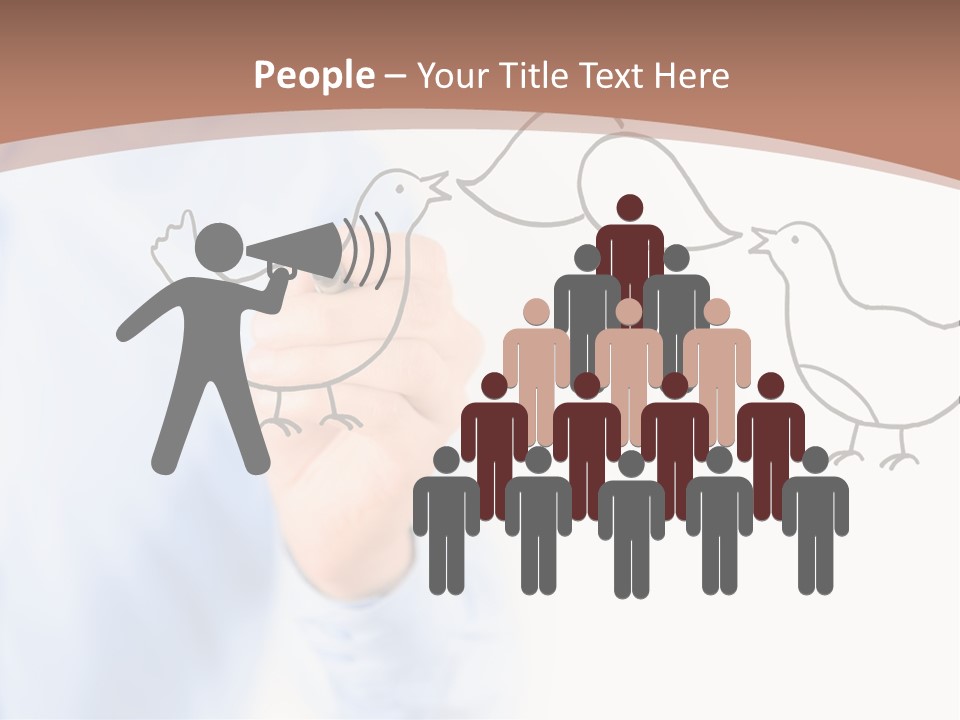 White Speak Marketing PowerPoint Template