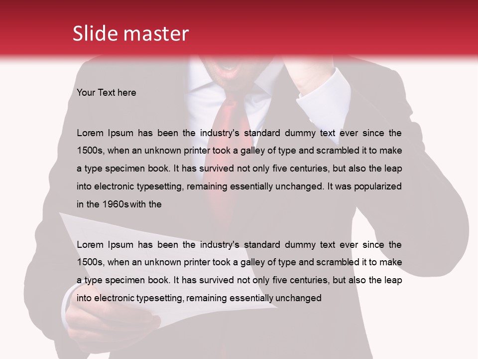 Bad Businessman Finance PowerPoint Template