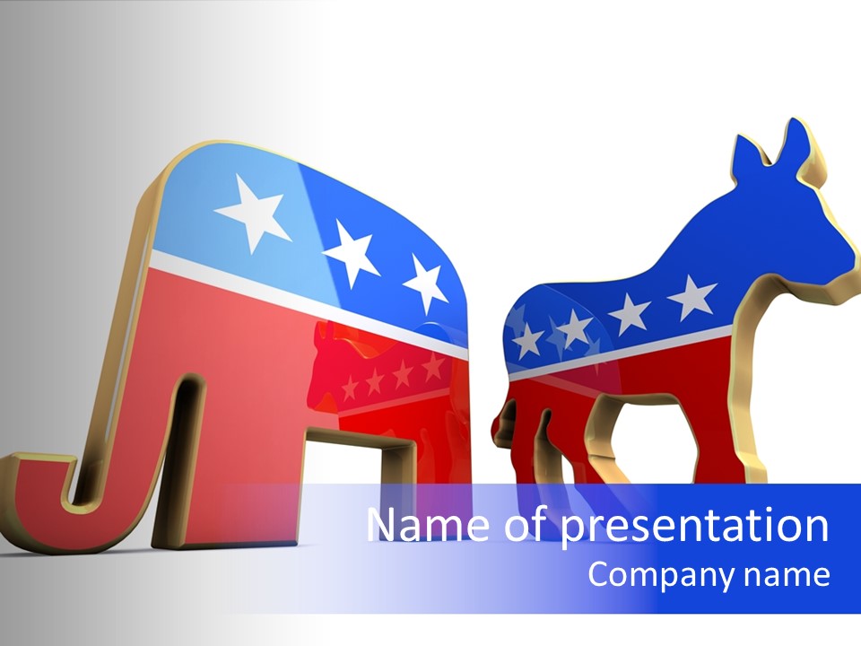 American Poll Vote PowerPoint Template