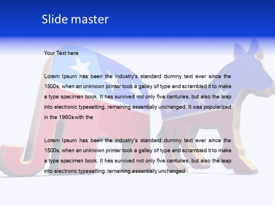 American Poll Vote PowerPoint Template