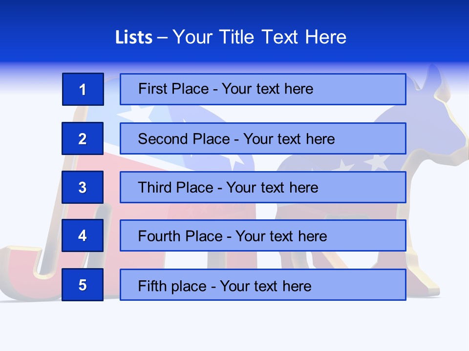 American Poll Vote PowerPoint Template
