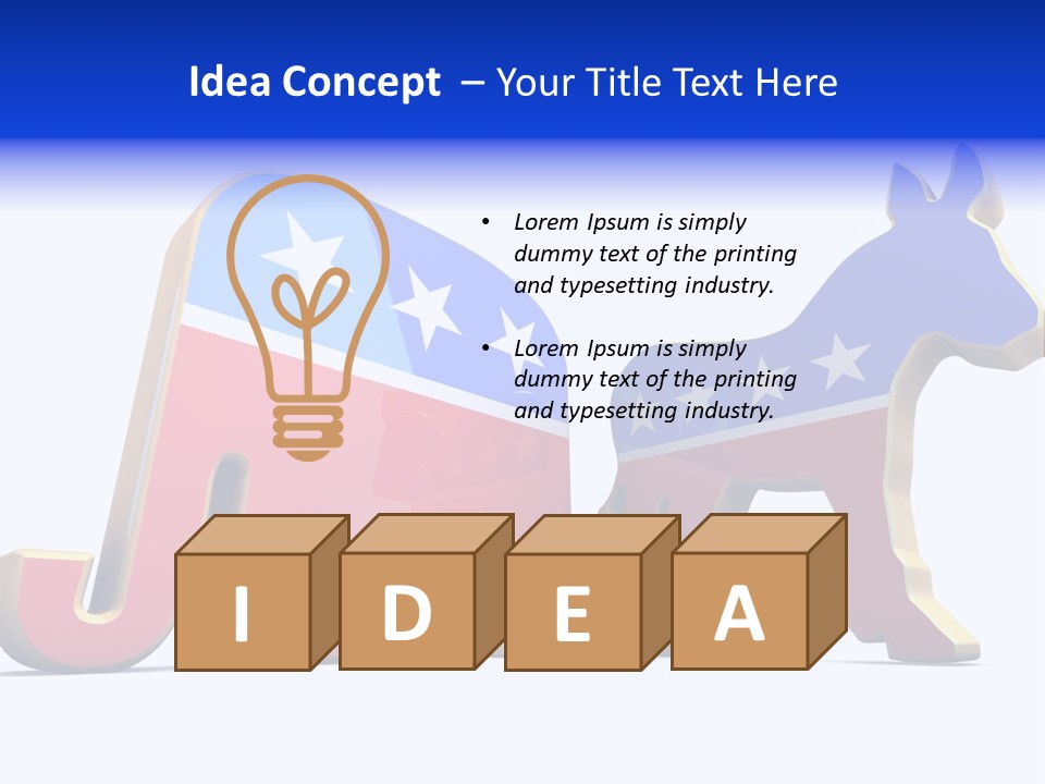 American Poll Vote PowerPoint Template
