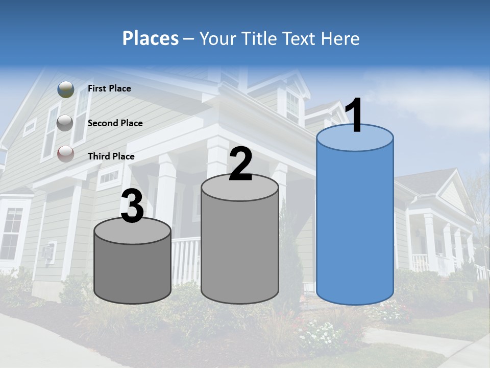 Construction Neighbors Cottage PowerPoint Template