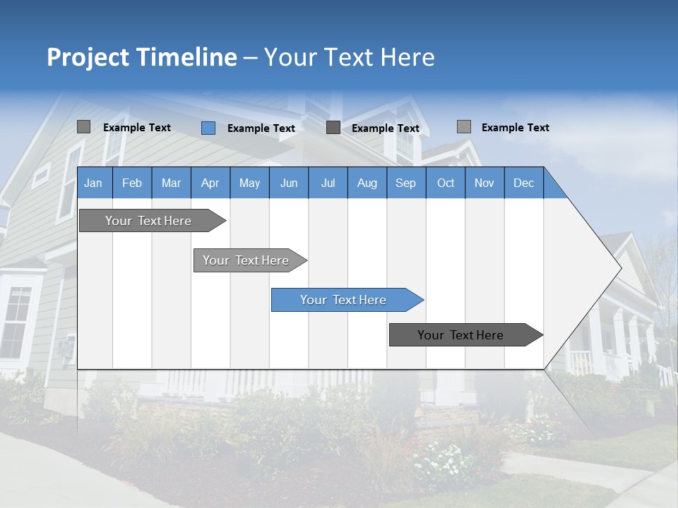 Construction Neighbors Cottage PowerPoint Template