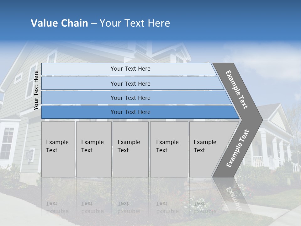 Construction Neighbors Cottage PowerPoint Template