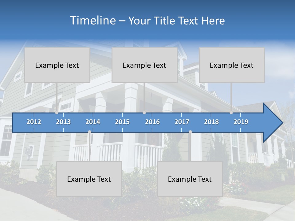 Construction Neighbors Cottage PowerPoint Template