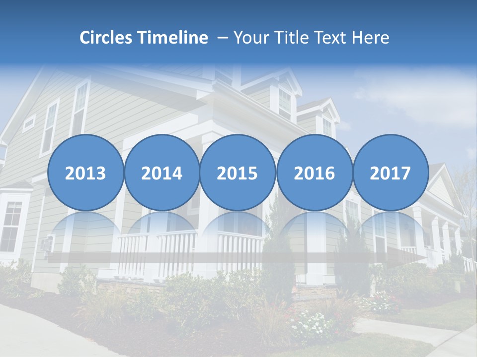 Construction Neighbors Cottage PowerPoint Template