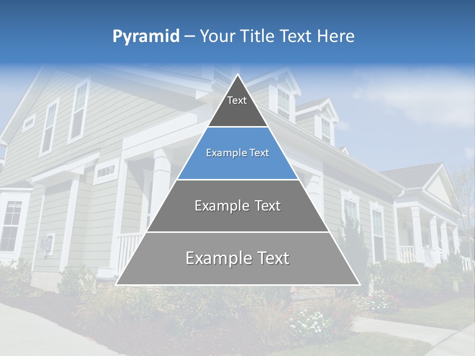 Construction Neighbors Cottage PowerPoint Template