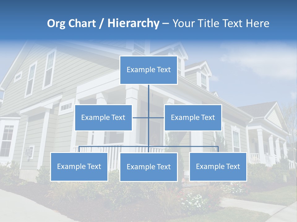 Construction Neighbors Cottage PowerPoint Template