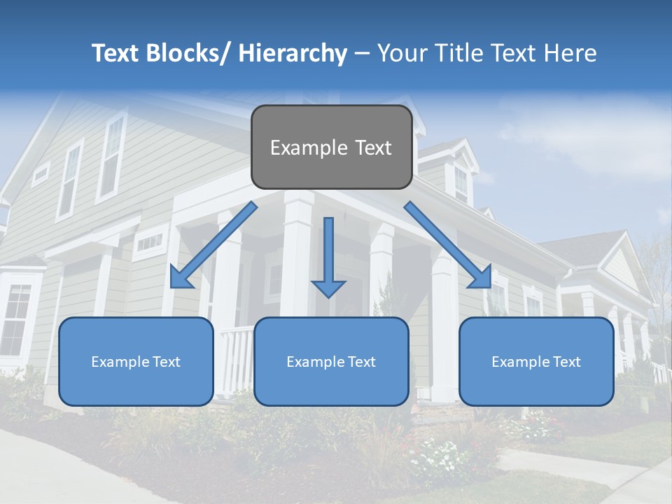 Construction Neighbors Cottage PowerPoint Template