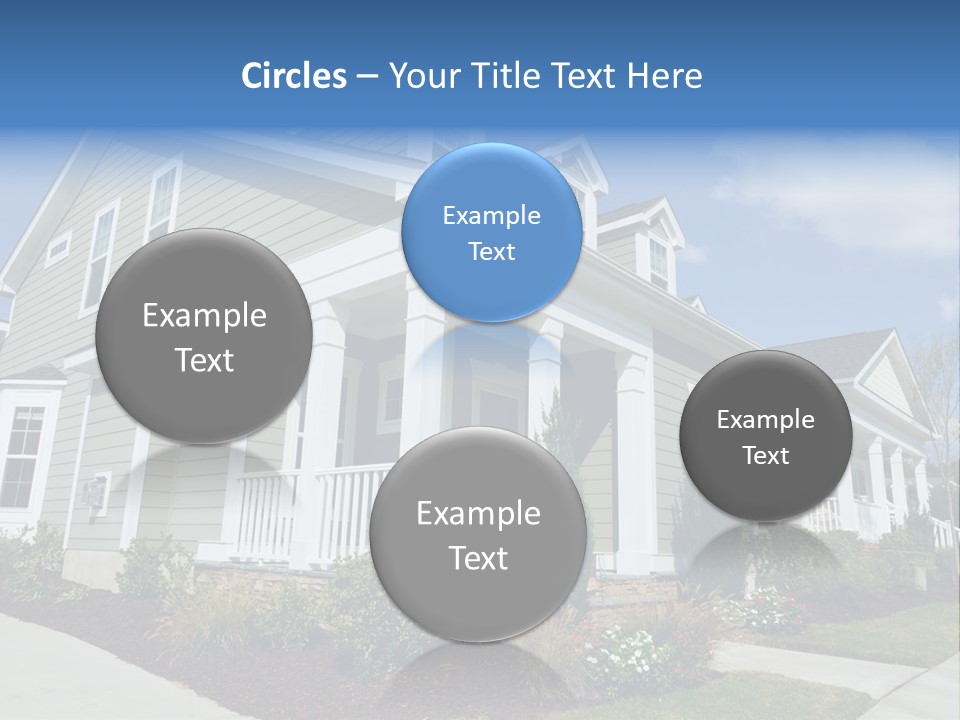 Construction Neighbors Cottage PowerPoint Template