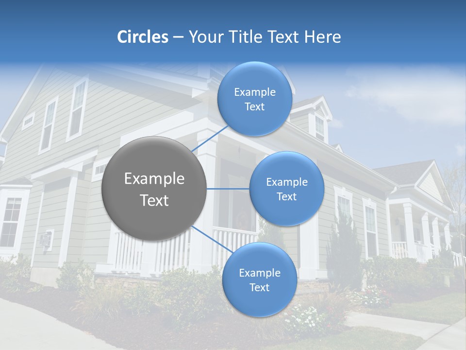Construction Neighbors Cottage PowerPoint Template
