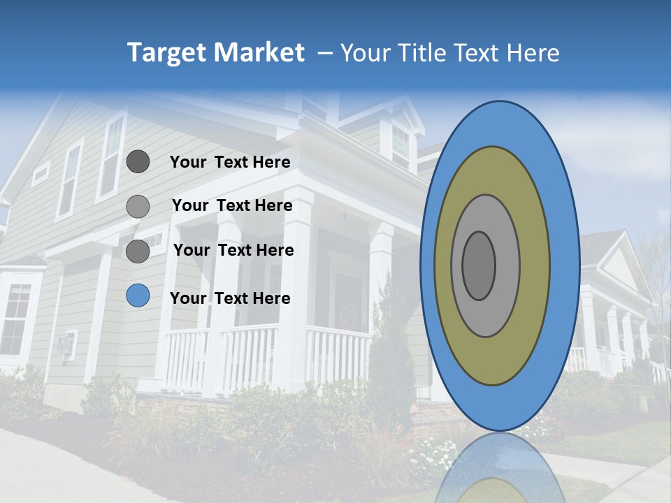 Construction Neighbors Cottage PowerPoint Template