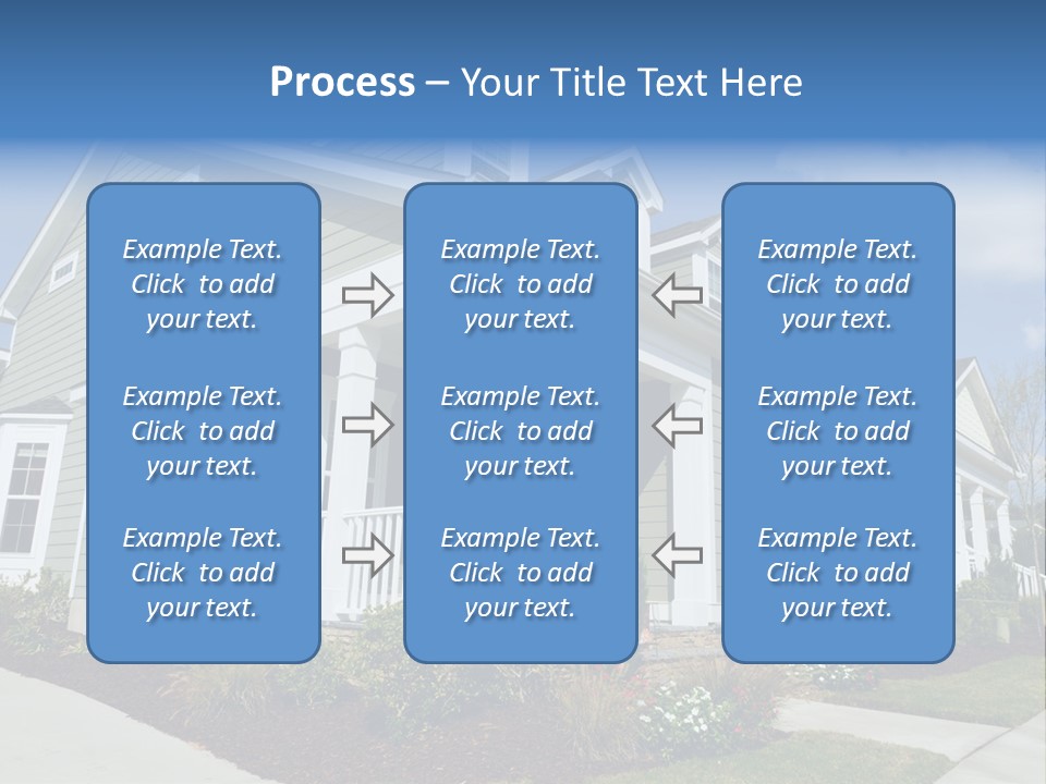 Construction Neighbors Cottage PowerPoint Template