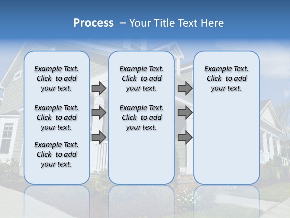 Construction Neighbors Cottage PowerPoint Template