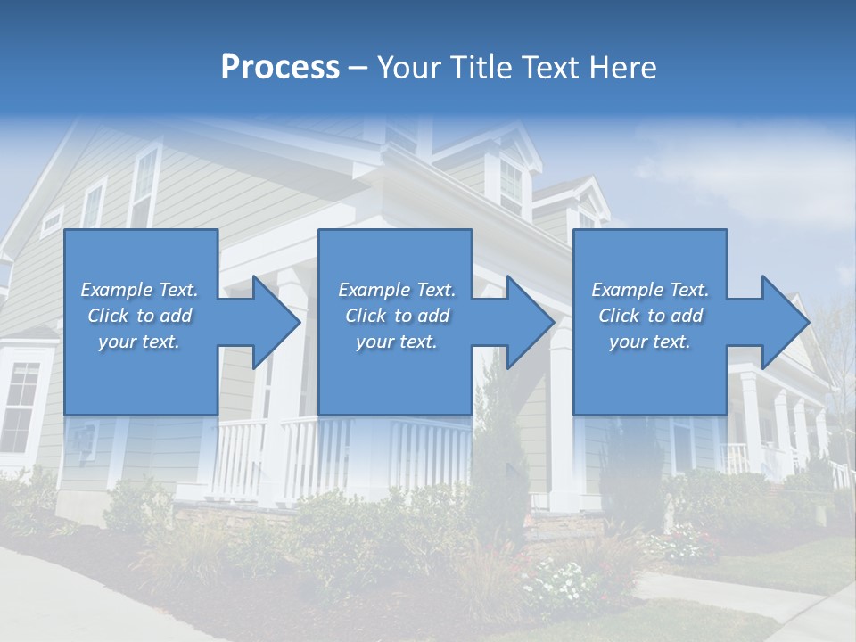 Construction Neighbors Cottage PowerPoint Template