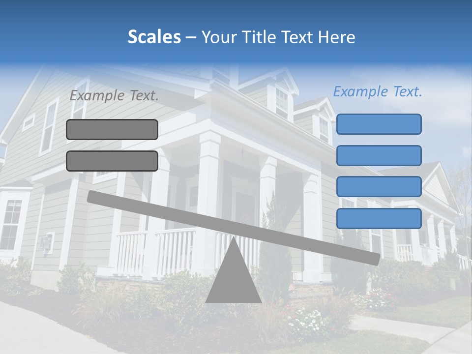 Construction Neighbors Cottage PowerPoint Template