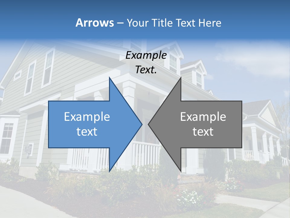 Construction Neighbors Cottage PowerPoint Template