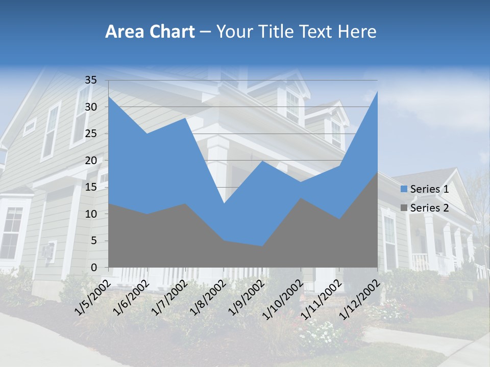 Construction Neighbors Cottage PowerPoint Template