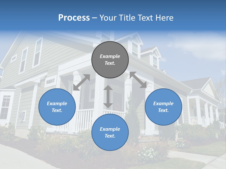 Construction Neighbors Cottage PowerPoint Template