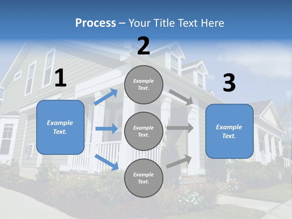 Construction Neighbors Cottage PowerPoint Template