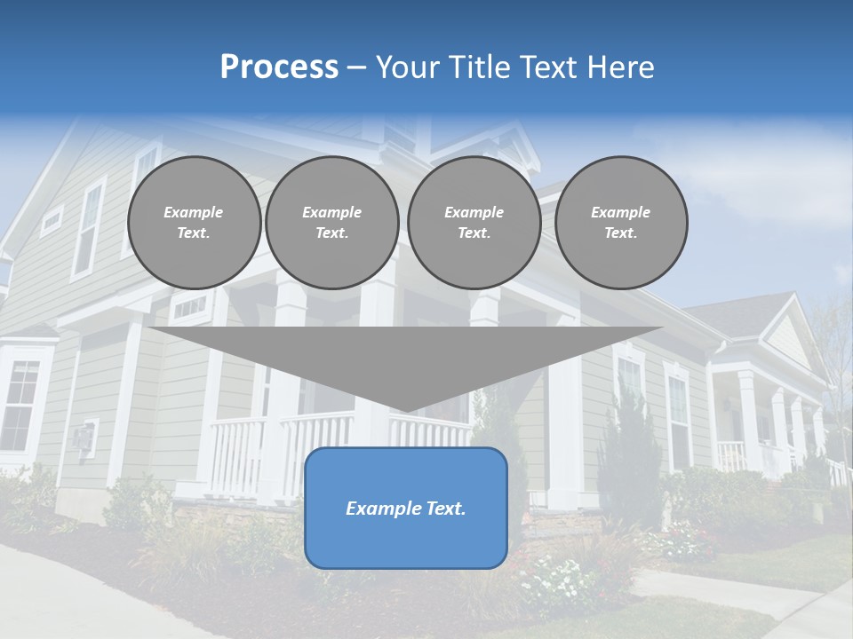 Construction Neighbors Cottage PowerPoint Template